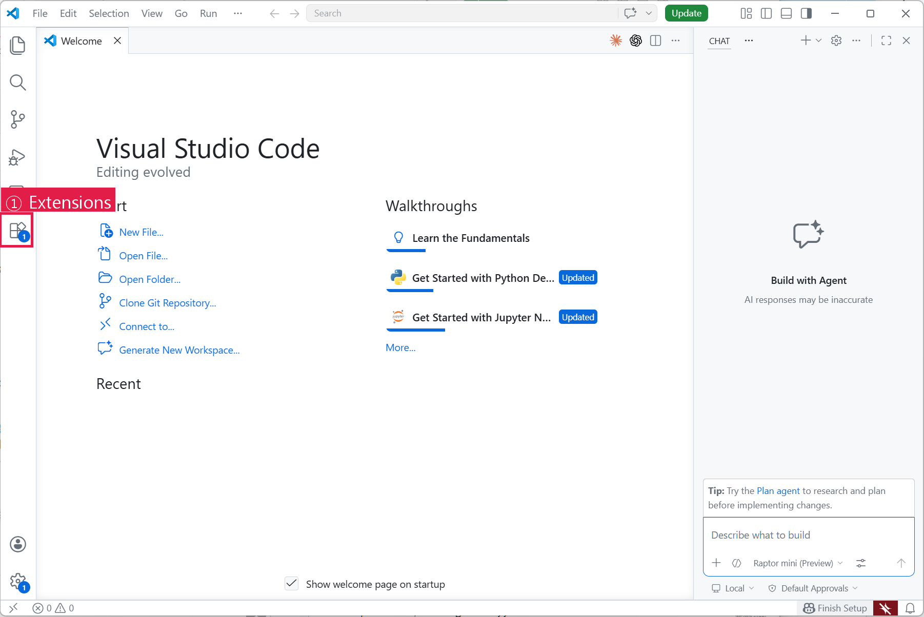 VS Code 설치 직후